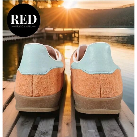 Adidas Originals GAZELLE INDOOR IH7499 Easy Orange Clear Mint Gum - Men's Sz 10 - Picture 7 of 16